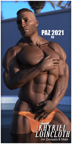 Fitting Morph - PAZ 2021 - Khyriel Loincloth for Genesis 8 Male