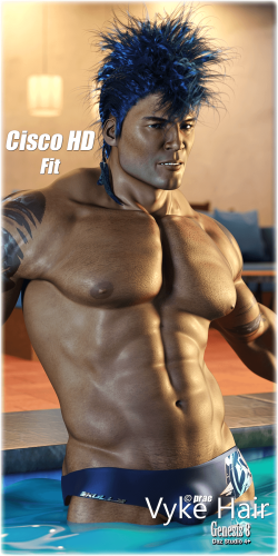 Fitting Morph - Cisco HD - Vyke Hair for Genesis 8 by prae