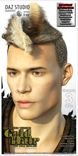 DS Gold Hair - DAZ Males