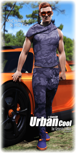 Fitting Morph - Michael 8.1 & HD - Urban Cool for Genesis 8 Male
