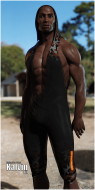 Fitting Morph - Calendar Guyz - Kalvin HD - Urban Cool - Hooded Running Suit for Genesis 8 Male