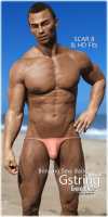 Fitting Morph - Scar 8 & HD Fits - Bringing Sexy Back - Gstring for Genesis 8 Male