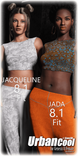 Fitting Morphs - Jacqueline 8.1 & Jada 8.1 - Urban Cool for Genesis 8 Female