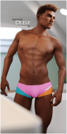Fitting Morph - Calendar Guyz - Chase HD - Urban Cool - Harlequin Shorts (3 IN 1) for Genesis 8 Male