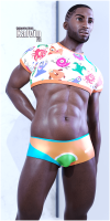 Fitting Morph - Calendar Guyz - Kalvin HD - Bringing Sexy Back - Cropped Top for Genesis 8 Male