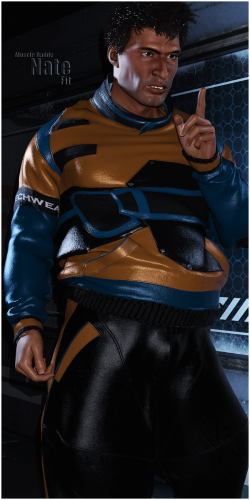Fitting Morph - Muscle Daddy - Nate HD - FUTURA Techwear for Genesis 8 Male by odyssey