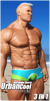Urban Cool - Harlequin Shorts (3 IN 1) for Genesis 8 Male
